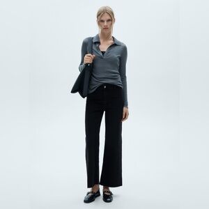 Mango Cathrine Culotte High-Rise Jeans Women’s Size 26‎